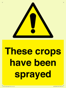 These crops have been sprayed